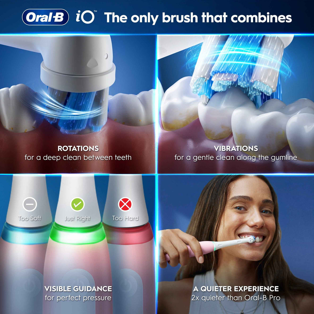 Io3 Pink Electric Toothbrush & Travel by Oral-B