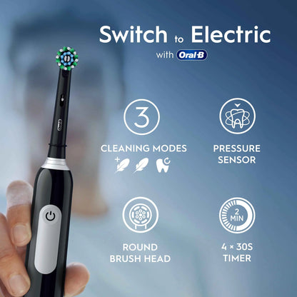 Pro 1 Electric Toothbrush & Case Black by Oral-B