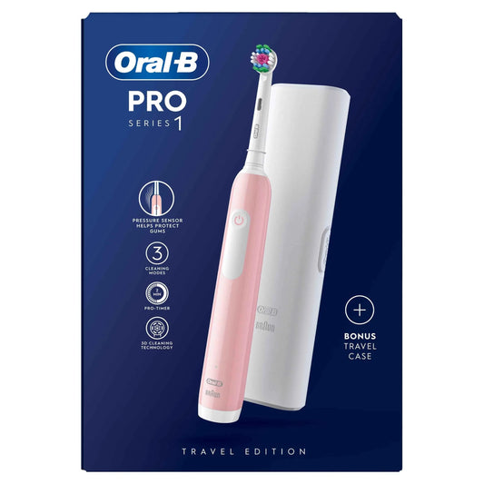 Pro 1 Electric Toothbrush & Case Pink by Oral-B