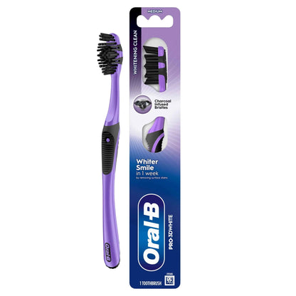 Pro 3d White Medium Manual Toothbrush by Oral-B