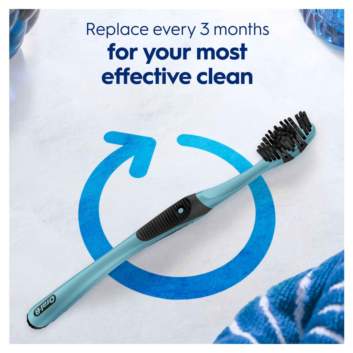 Pro 3d White Medium Manual Toothbrush by Oral-B