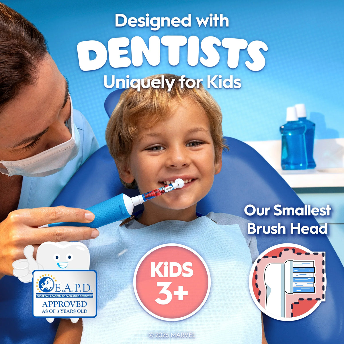 Pro Kids Toothbrush Heads - Spiderman by Oral-B
