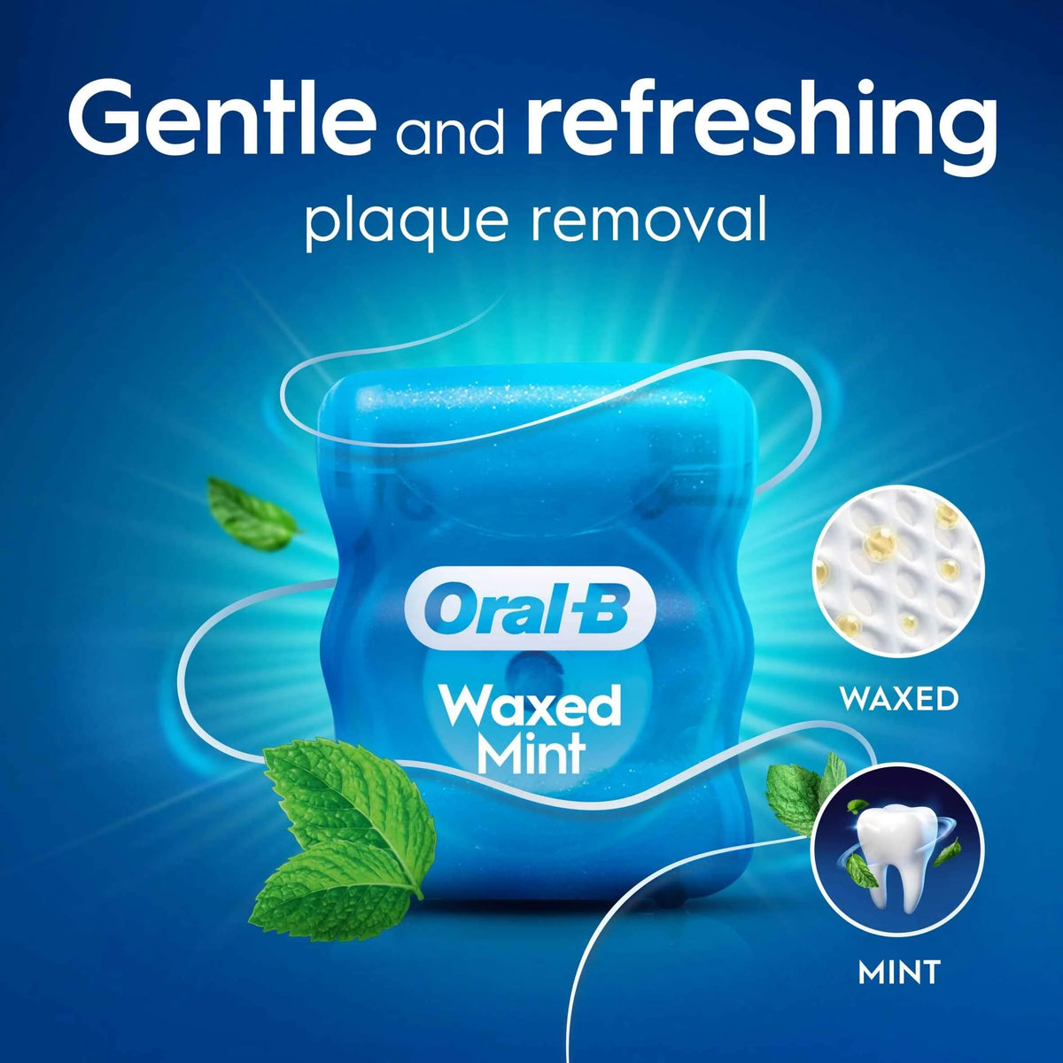 Satin Tape Waxed Mint Dental Floss 50m by Oral-B