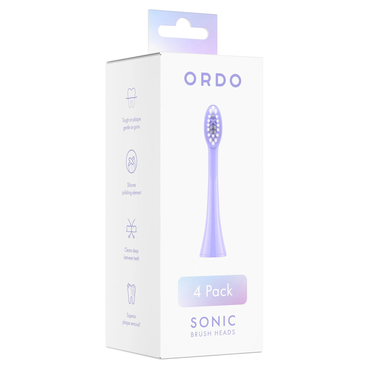 Sonic Brush Heads Pearl Violet & by ORDO