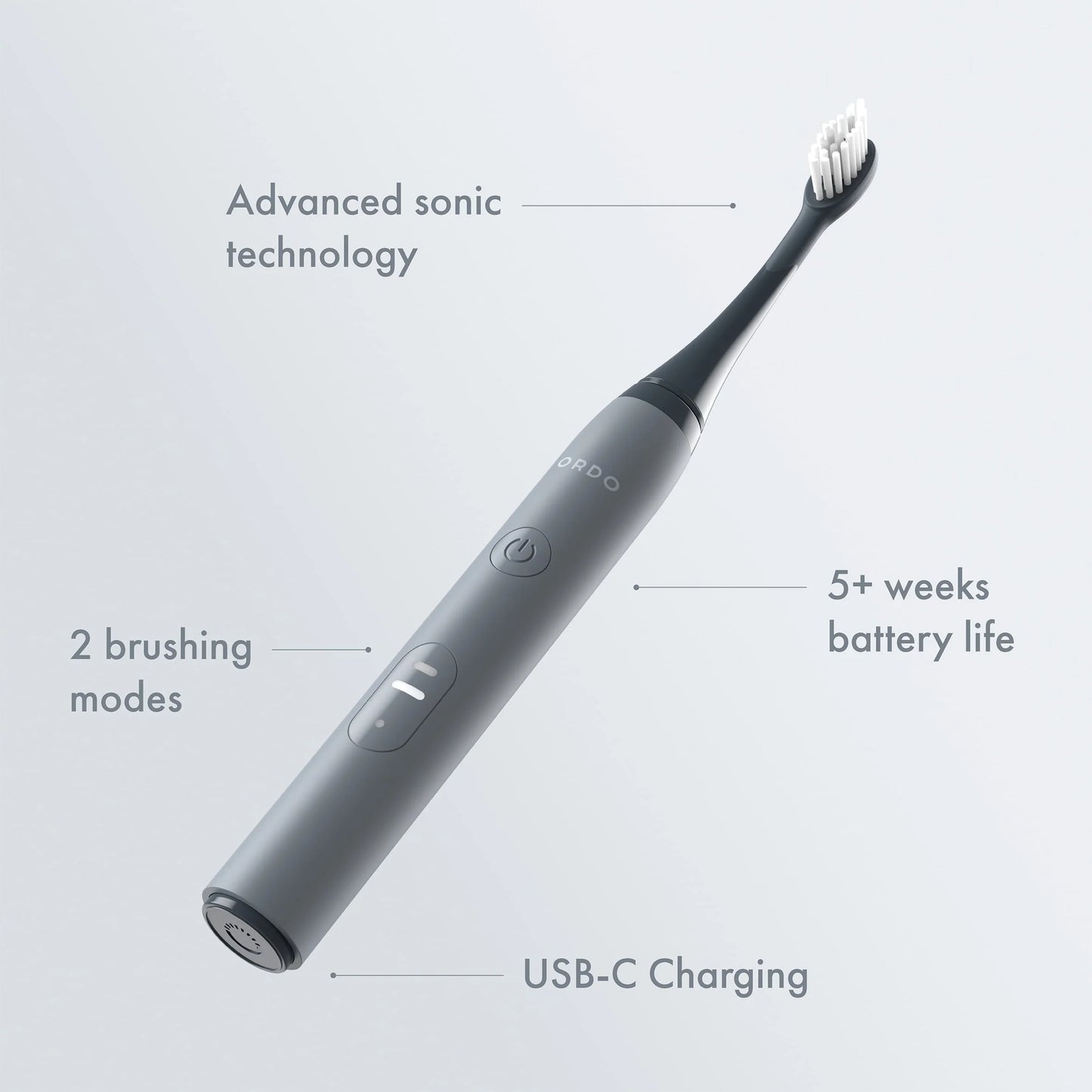 Sonic Lite Electric Toothbrush Stone by ORDO