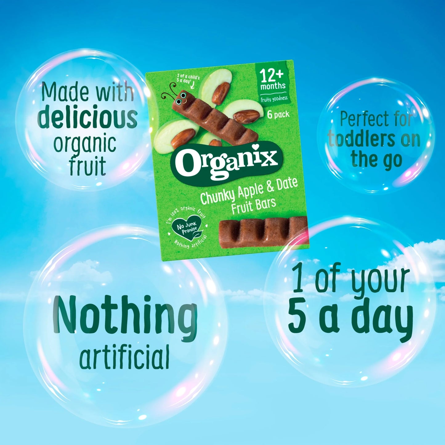 Apple & Date 6 X 17g by ORGANIX