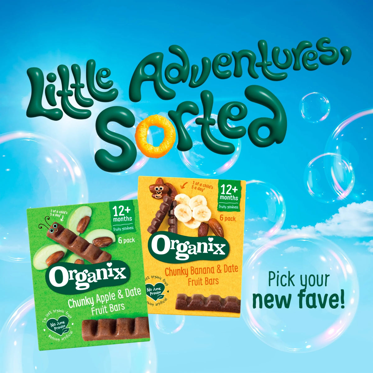 Apple & Date 6 X 17g by ORGANIX