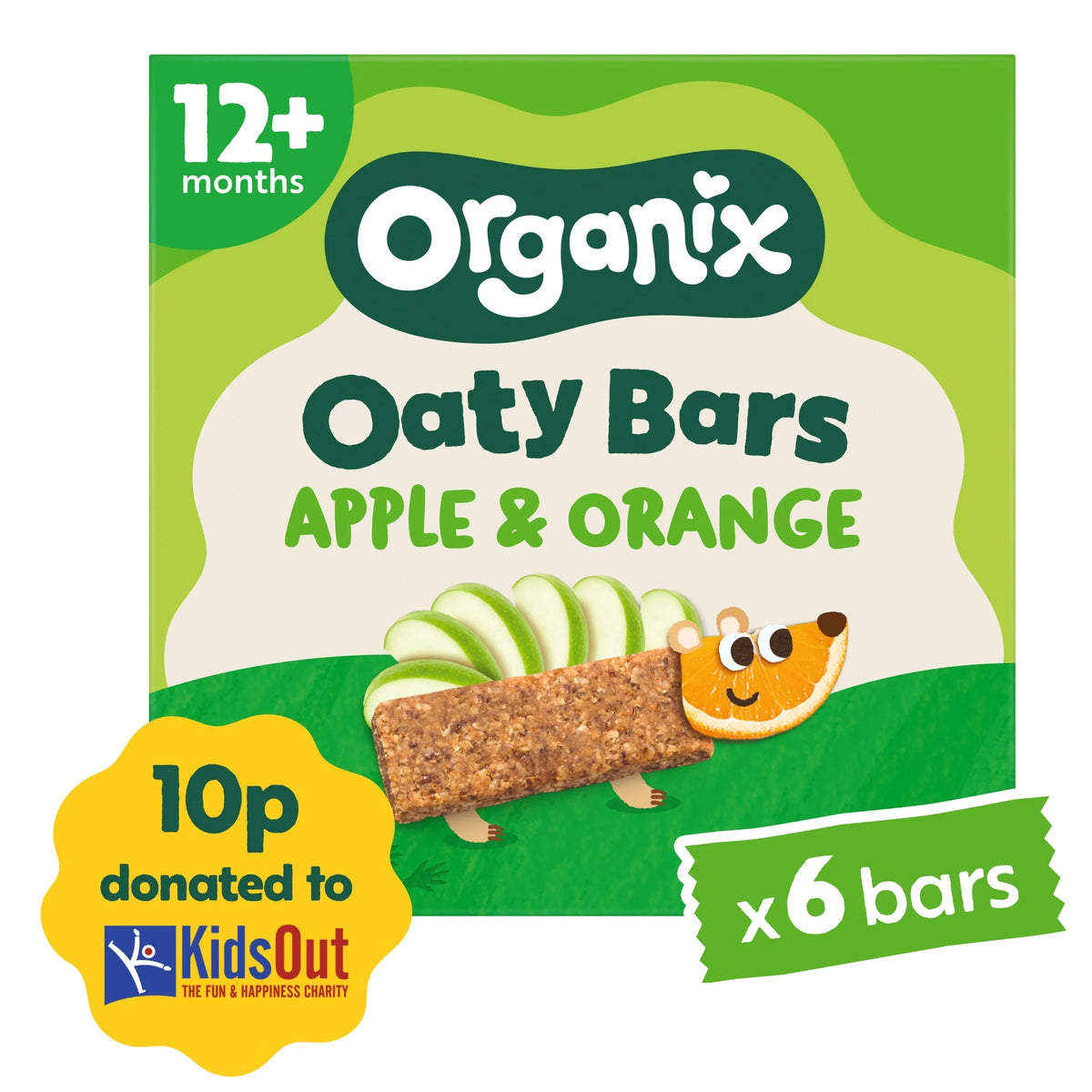 Apple & Orange Soft Oaty Bars 6x23g by ORGANIX