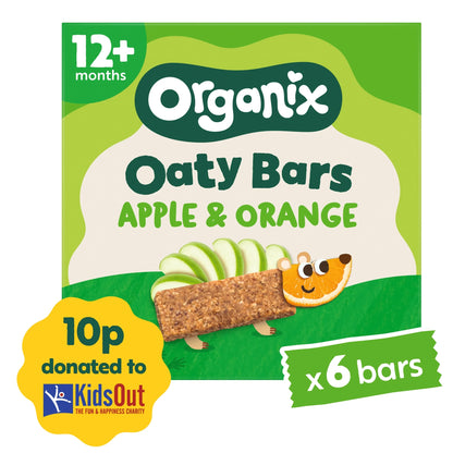 Apple & Orange Soft Oaty Bars 6x23g by ORGANIX