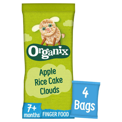 Apple Rice Cake Clouds 4 Pack 72g by ORGANIX
