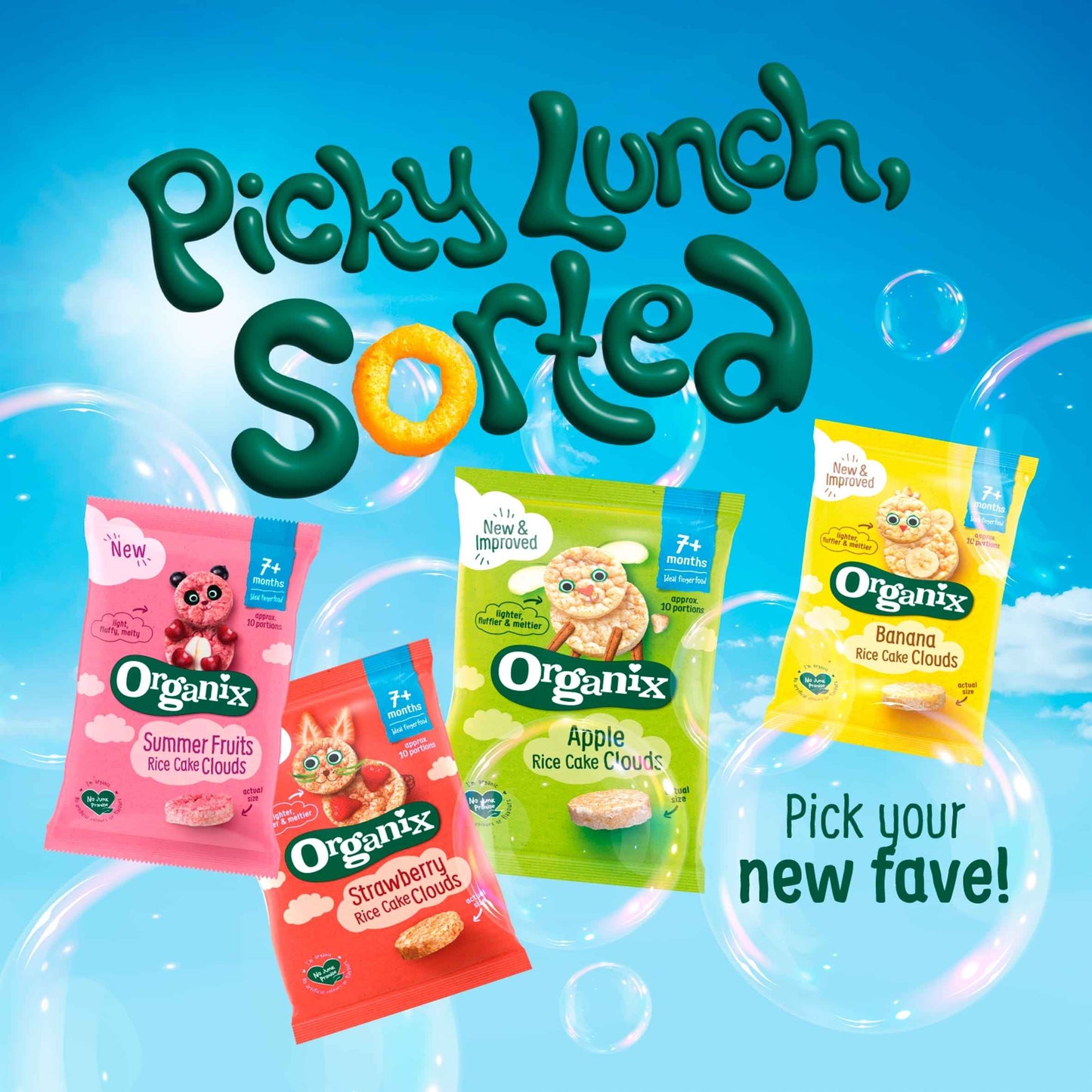 Apple Rice Cake Clouds 40g by ORGANIX
