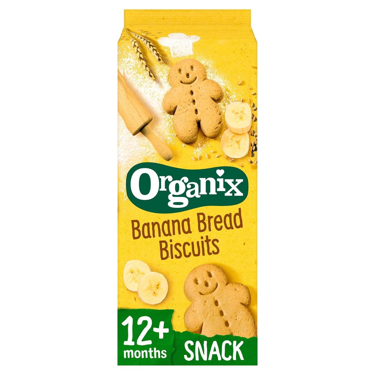 Banana Bread Biscuits 135g by ORGANIX