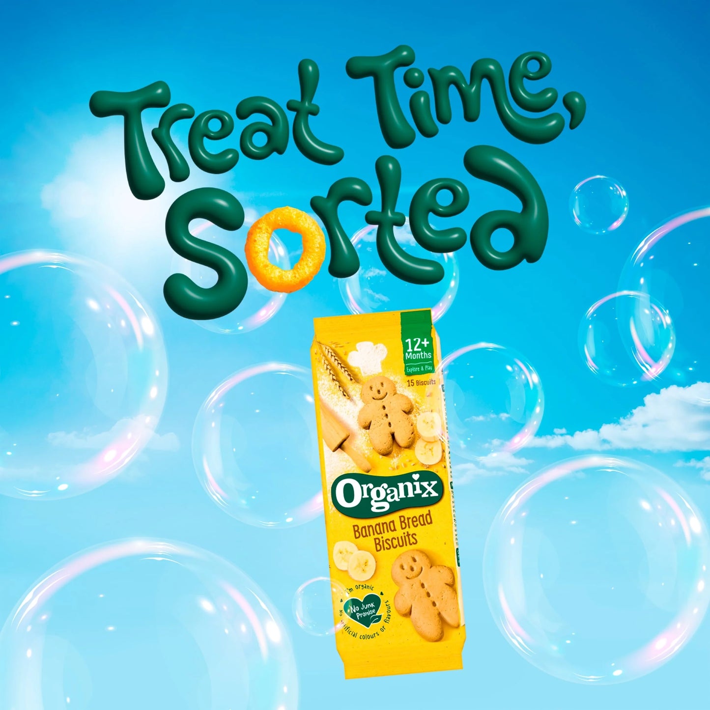 Banana Bread Biscuits 135g by ORGANIX