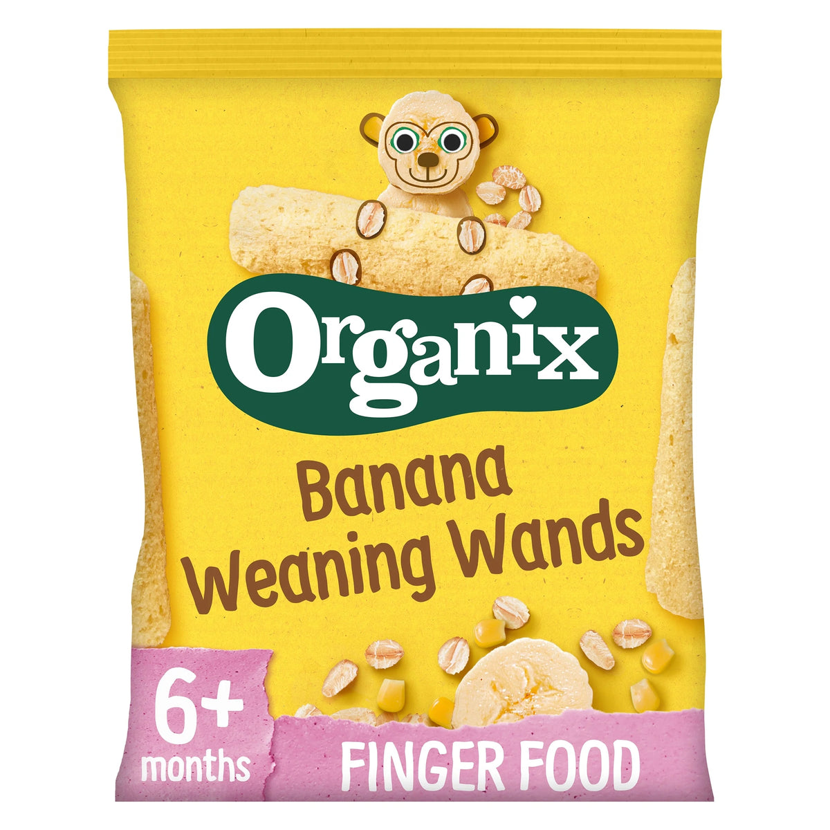 Banana Weaning Wands 25g by ORGANIX