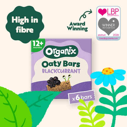 Blackcurrant Soft Oaty Bars 6x23g by ORGANIX