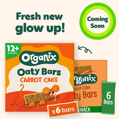 Carrot Cake Soft Oaty Bars 6x23g by ORGANIX