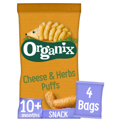 Cheese & Herb Puffs 4x15g by ORGANIX