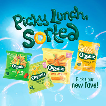 Cheese & Herb Puffs 4x15g by ORGANIX