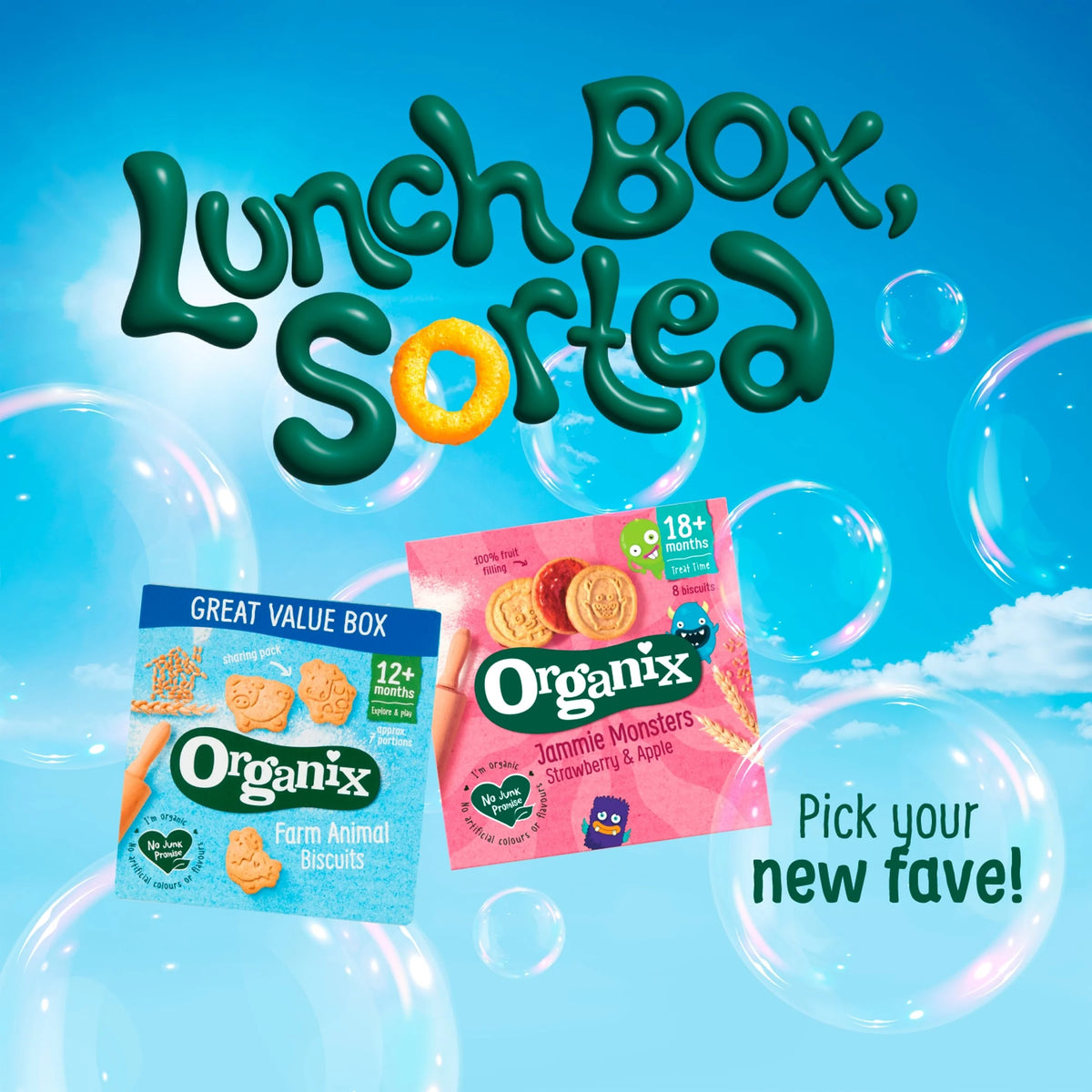 Farm Animal Biscuits 100g by ORGANIX