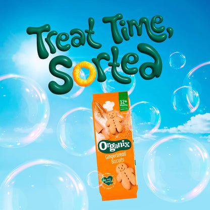 Mini Gingerbread Men Biscuits 5x20g by ORGANIX