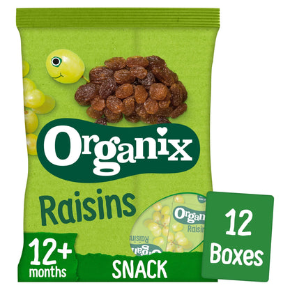 Raisins 12 X 14g by ORGANIX