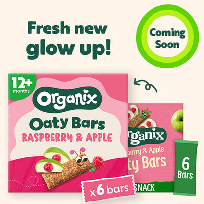 Raspberry & Apple Soft Oaty Bars 6x23g by ORGANIX