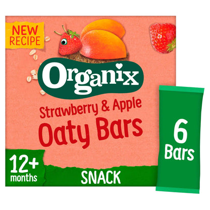 Strawberry & Apple Soft Oaty Bars by ORGANIX