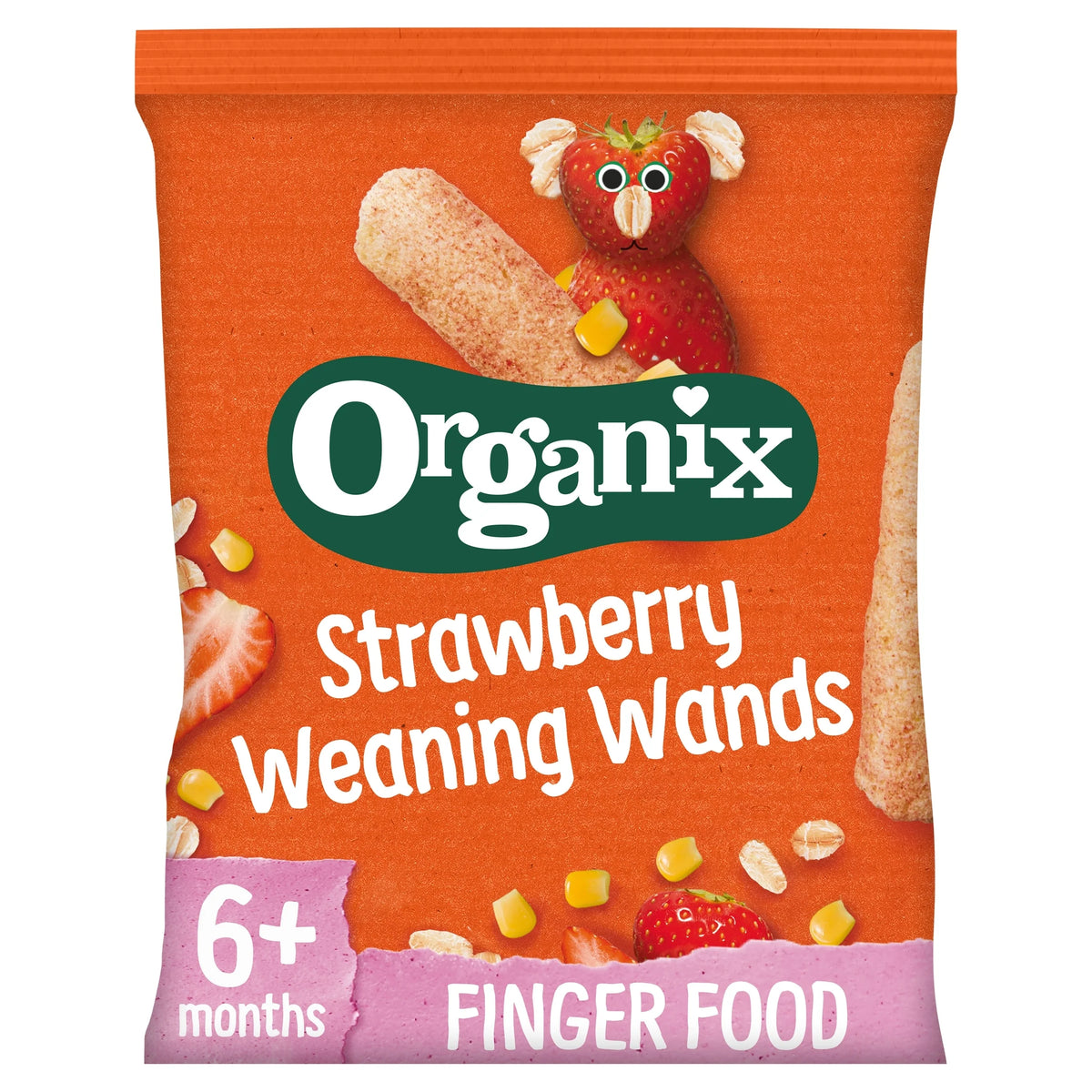 Strawberry Weaning Wands 25g by ORGANIX