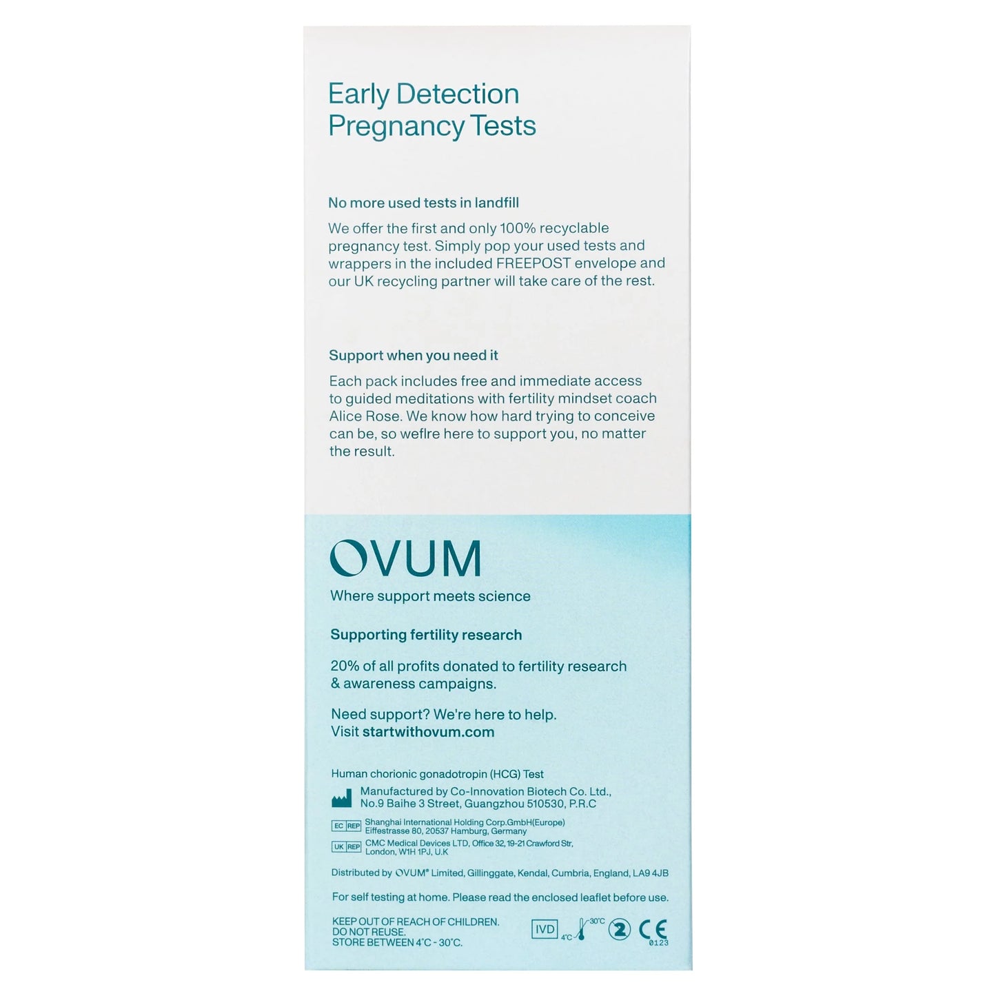 Early Detection Pregnancy Test 2 Pack by OVUM