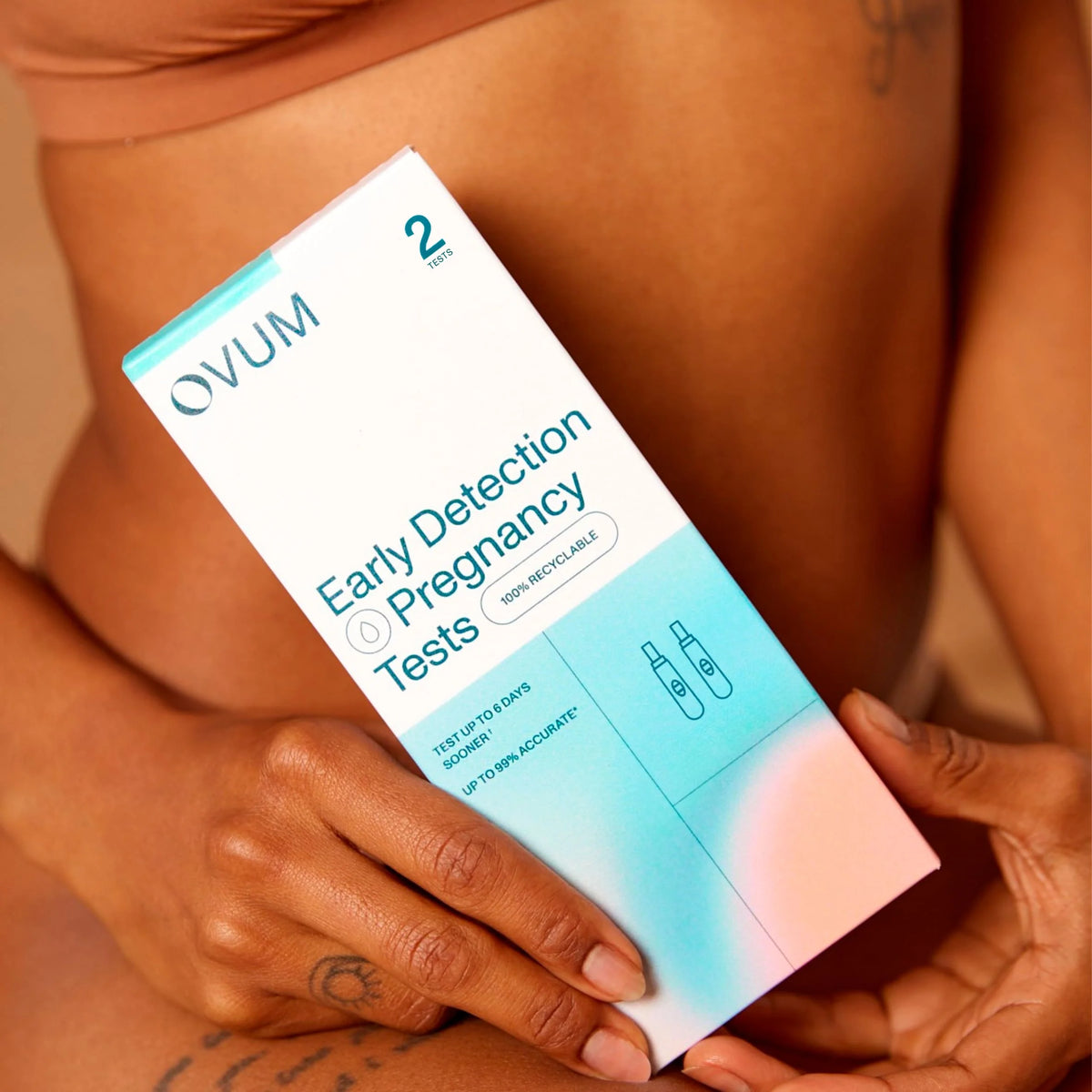 Early Detection Pregnancy Test 2 Pack by OVUM