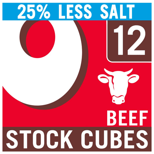 Reduced Salt Beef Stock Cubes 12 Pack 71g by OXO