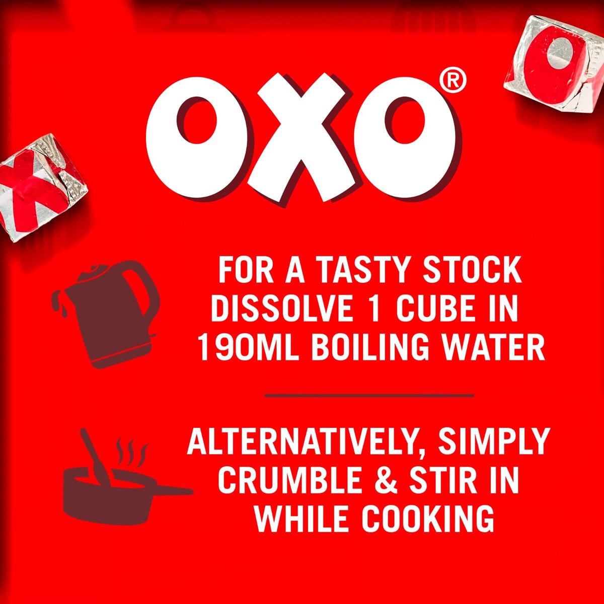 Reduced Salt Beef Stock Cubes 12 Pack 71g by OXO