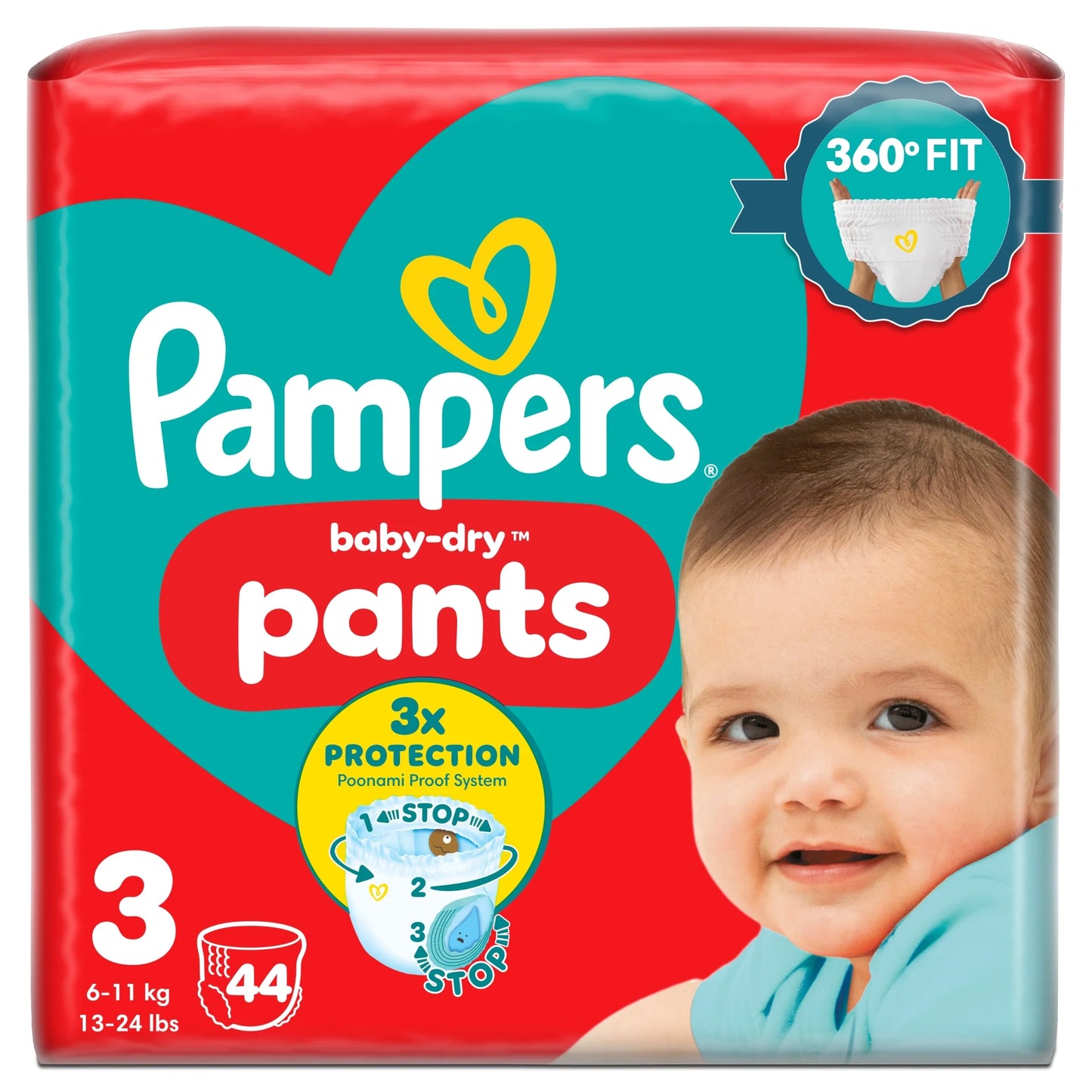 Baby-dry Nappy Pants Size 3 Essential by Pampers