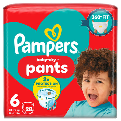 Baby-dry Nappy Pants Size 6 28 Pack by Pampers