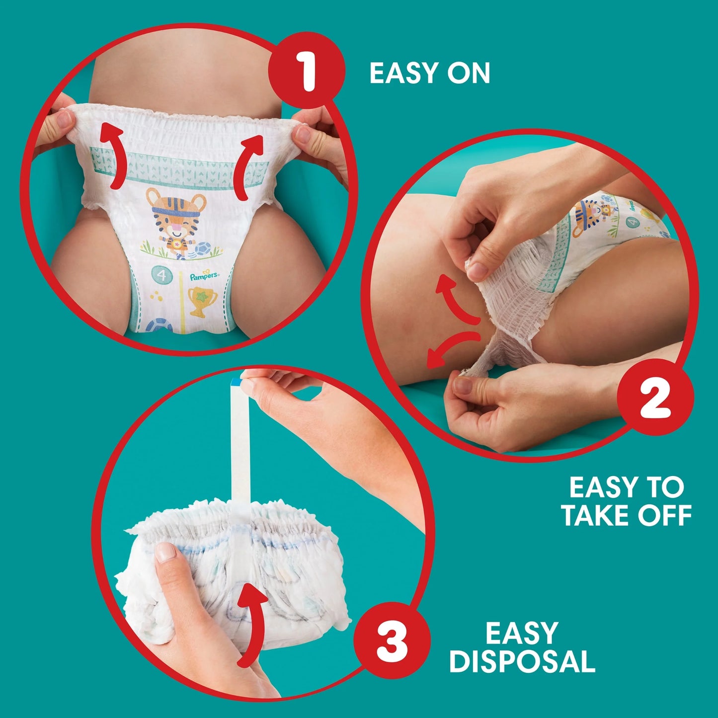 Baby-dry Nappy Pants Size 6+ Jumbo+ by Pampers