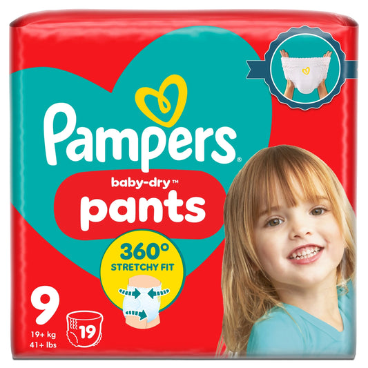 Baby Dry Nappy Pants Size 9 Essential by Pampers