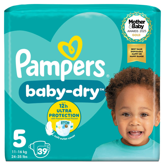 Baby Dry Size 5 Essential Pack 39 by Pampers