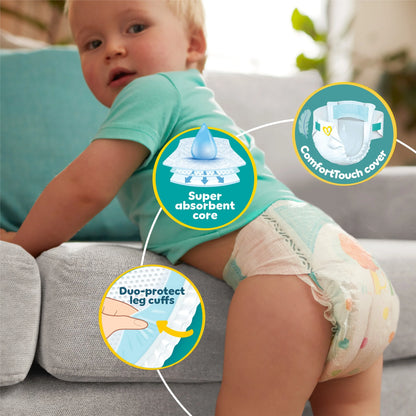 Baby-dry Size 8 Nappies Essential by Pampers