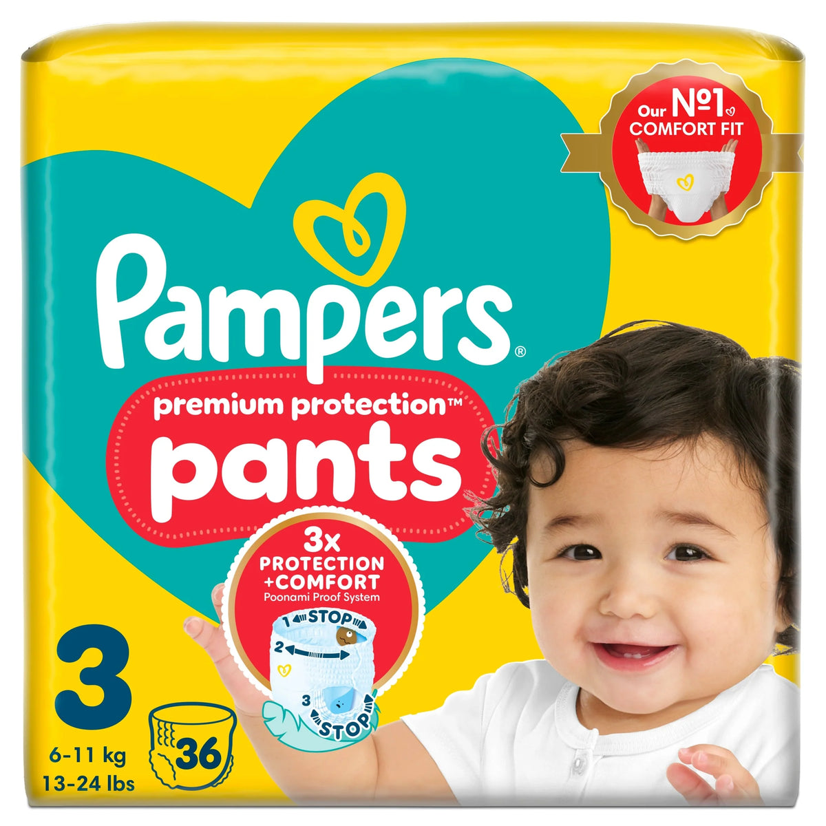 New Baby Nappy Pants Size 3 Essential by Pampers