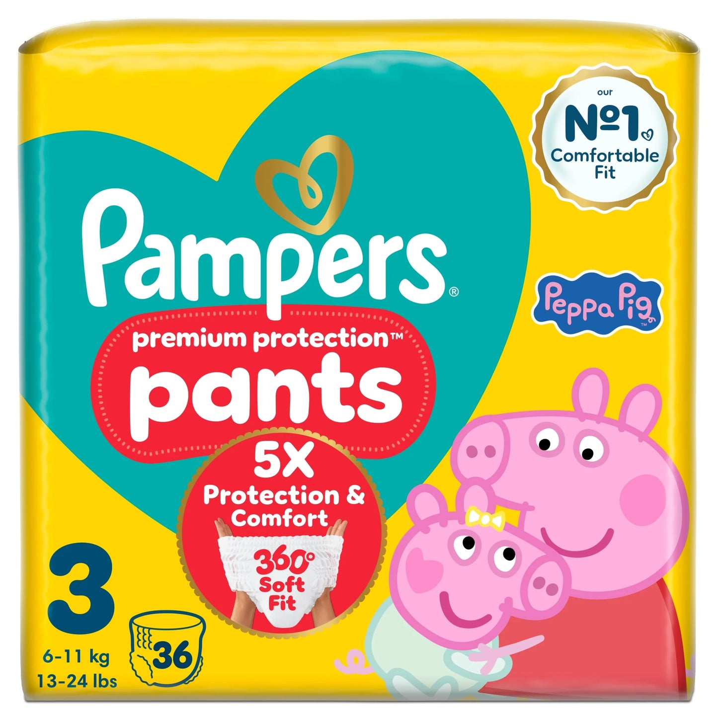 New Baby Nappy Pants Size 3 Essential by Pampers