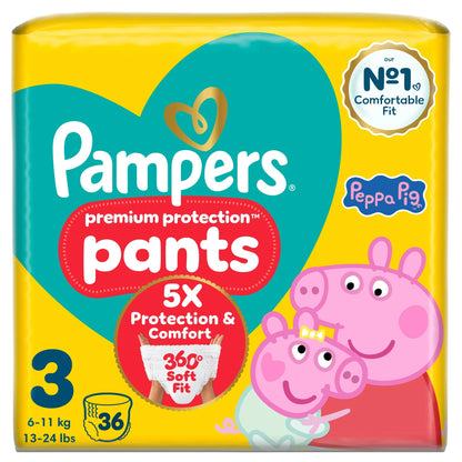 New Baby Nappy Pants Size 3 Essential by Pampers
