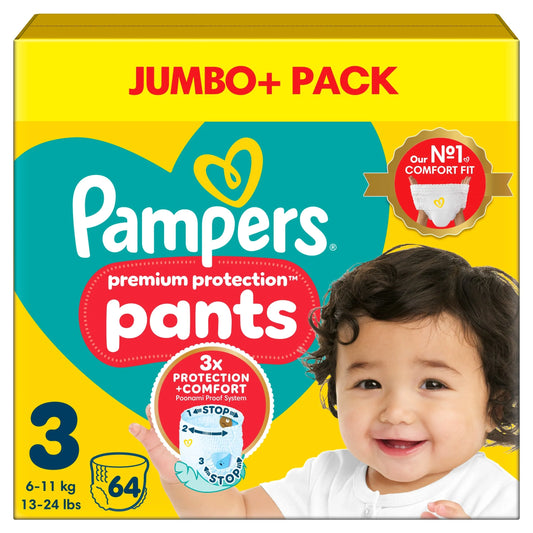 New Baby Nappy Pants Size 3 Jumbo by Pampers