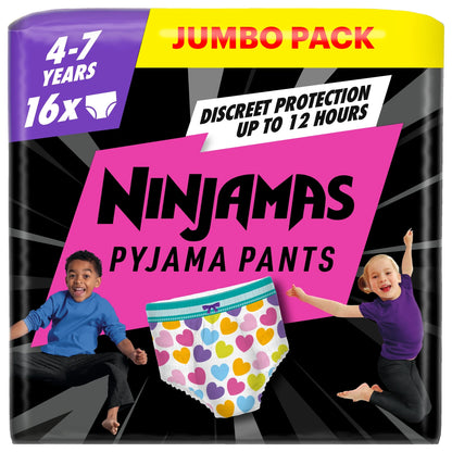 Ninjamas Pink Pyjama Pants 4-7 Years by Pampers