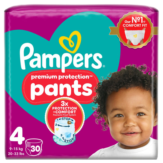 Premium Protection Nappy Pants Size 4 by Pampers