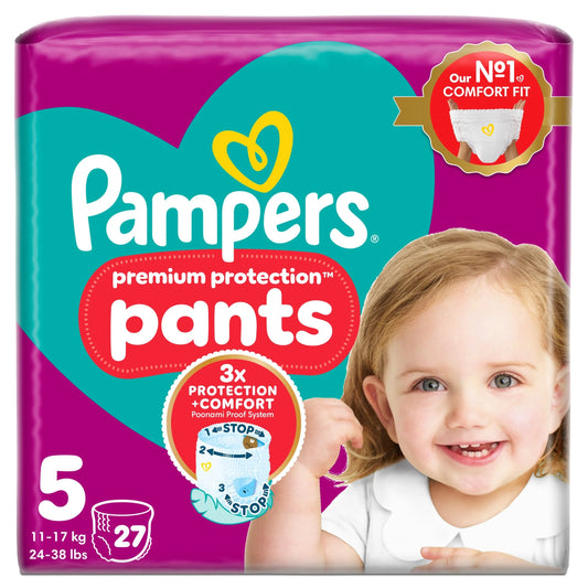 Premium Protection Nappy Pants Size 5 by Pampers