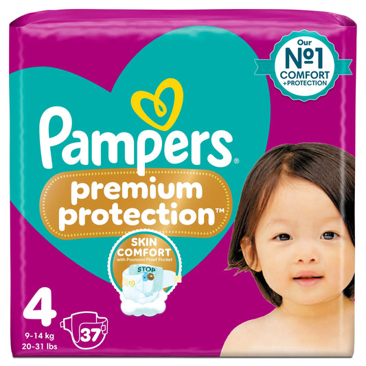 Premium Protection Size 4 37 Nappies by Pampers