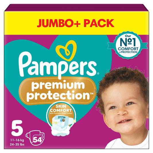 Premium Protection Size 5 54 Nappies by Pampers