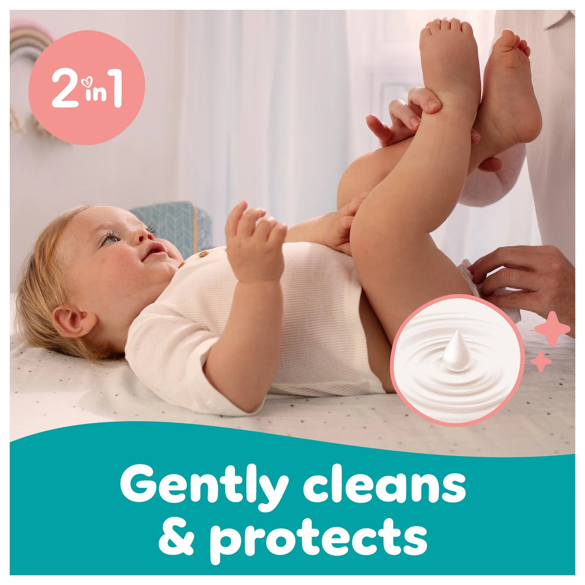 Sensitive Baby Wipes 0% Plastic 12x52 by Pampers