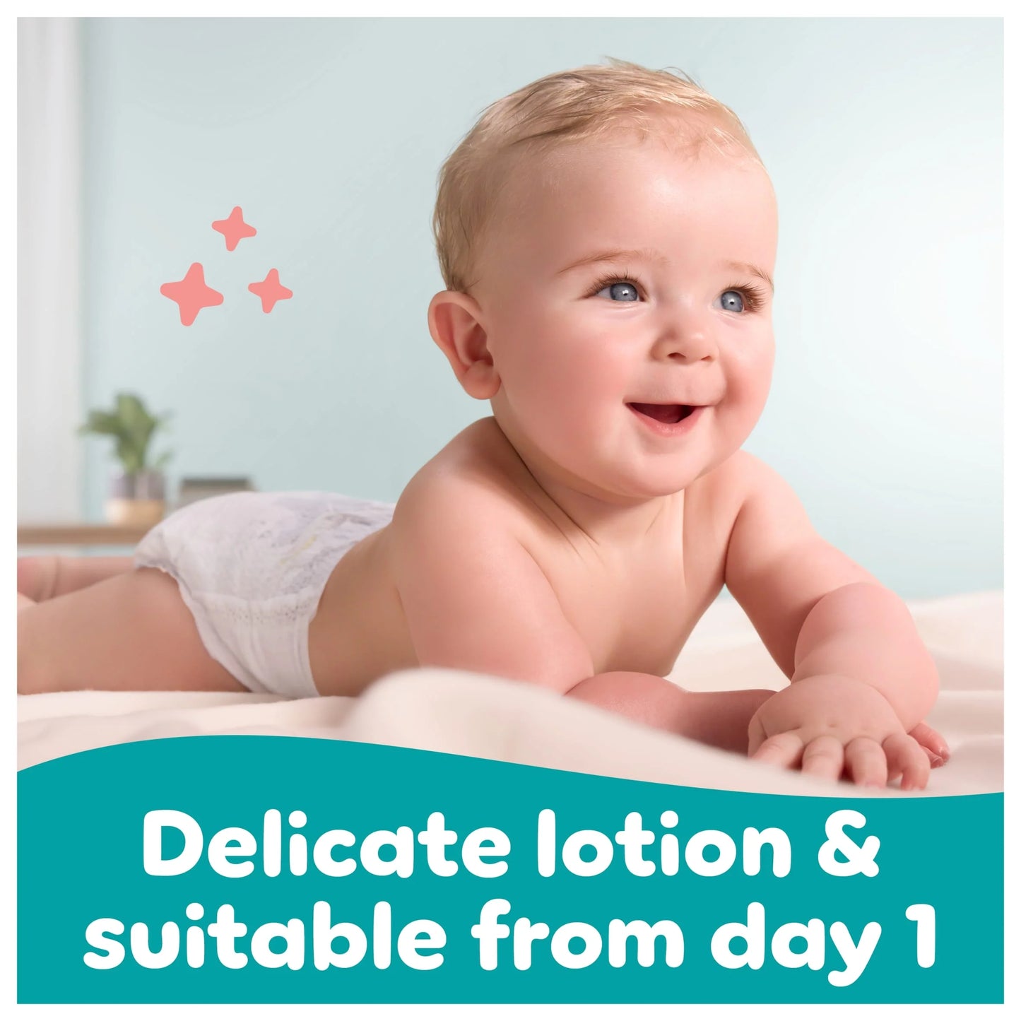 Sensitive Baby Wipes 0% Plastic 12x52 by Pampers