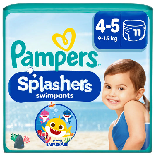 Splasher Baby Shark Size 4-5 Swim by Pampers